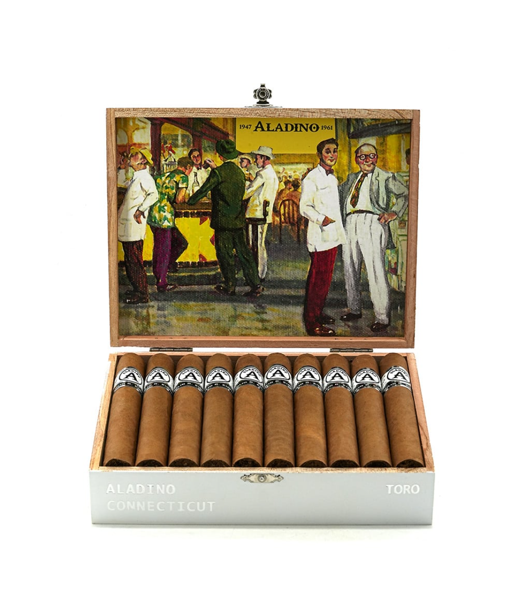 Aladino Connecticut Toro Cigar Box View 3 from AuCigars, premium Cuban cigar