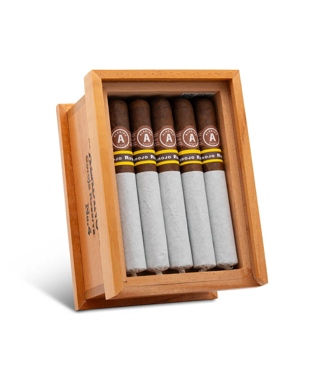 Aladino Corojo Reserva No 4 Corona Le Cigar Box of 20 close-up from AuCigars, premium Cuban cigar
