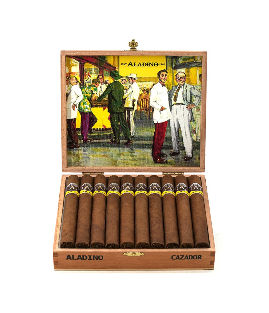 Aladino Corojo Cazador Cigar Box View 3 from AuCigars, premium Cuban cigar
