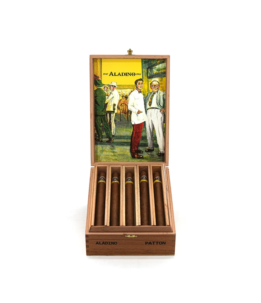 Aladino Corojo Patton Cigar Box View 3 from AuCigars, premium Cuban cigar