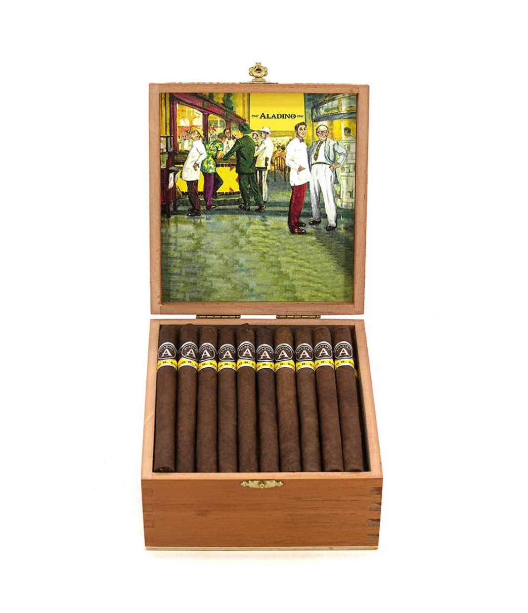 Aladino Corojo Santi Cigar Box View 3 from AuCigars, premium Cuban cigar