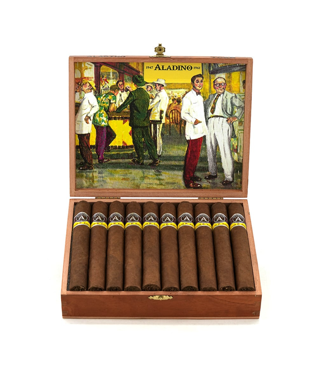 Aladino Corojo Toro Cigar Box View 3 from AuCigars, premium Cuban cigar
