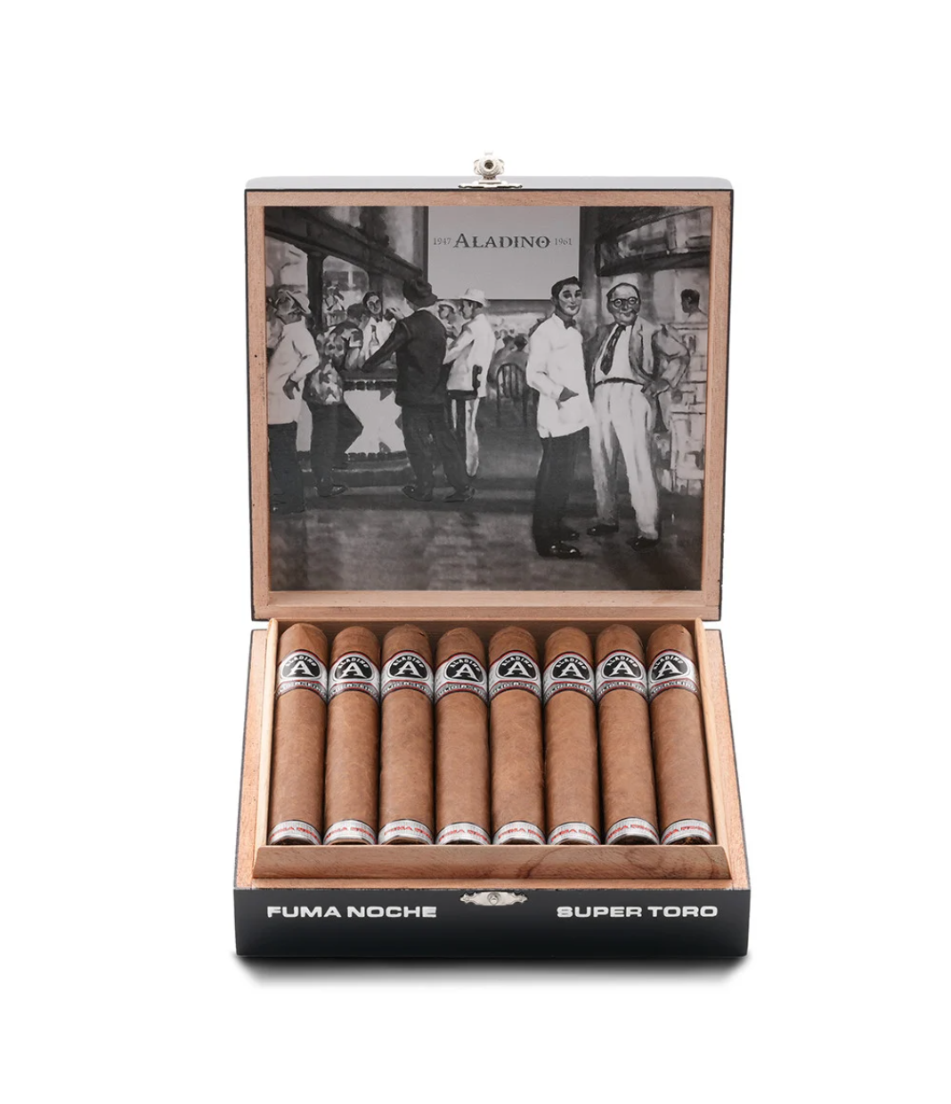 Aladino Fuma Noche Super Toro Cigar Box View 3 from AuCigars, premium Cuban cigar
