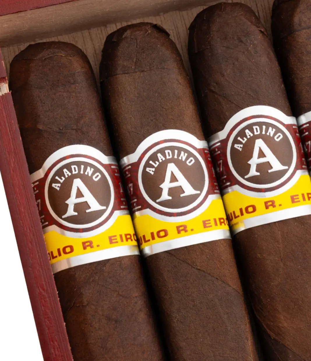 Aladino Maduro Corona Cigar Box View 2 from AuCigars, premium Cuban cigar