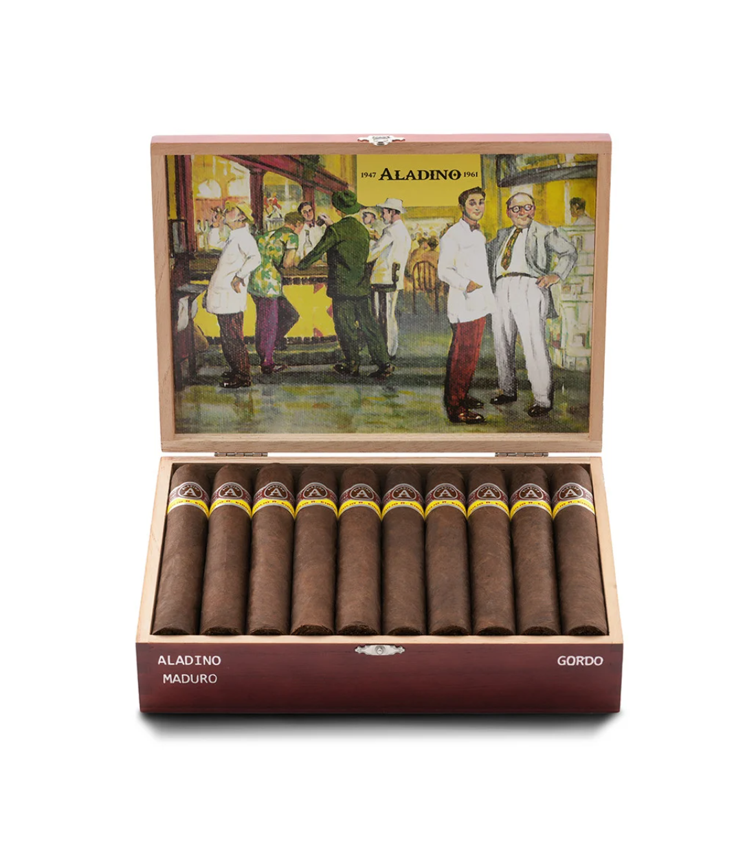 Aladino Maduro Gordo Cigar Box View 3 from AuCigars, premium Cuban cigar