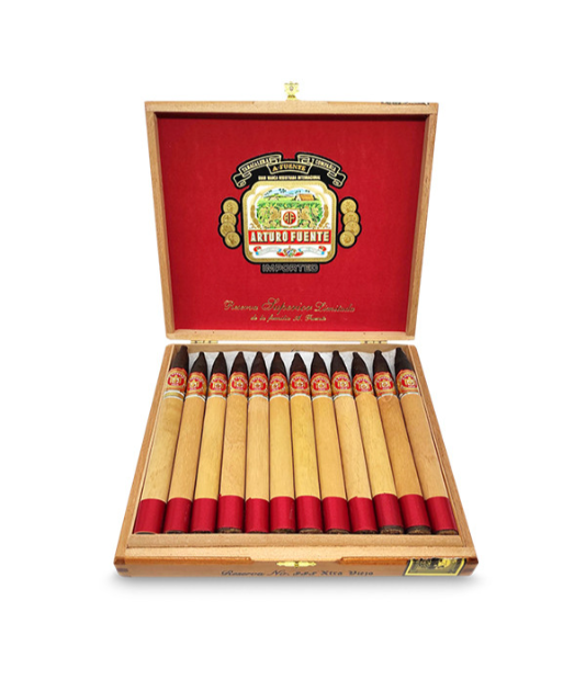 Arturo Fuente Anejo Tres Ocho 888 Cigar Box of 24 close-up from AuCigars, premium Cuban cigar