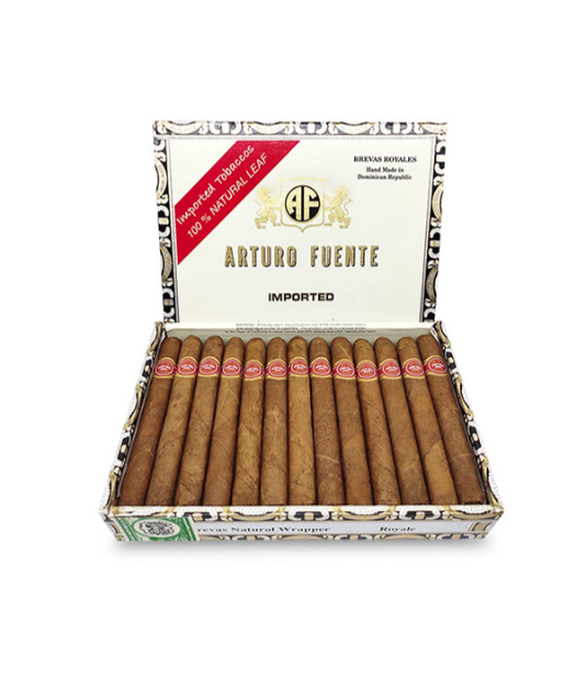 Arturo Fuente Brevas It's A Girl Cigar Box of 25 close-up from AuCigars, premium Cuban cigar