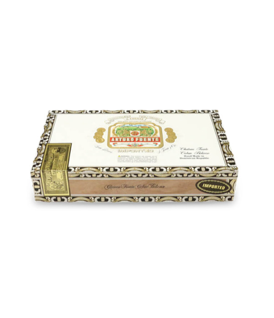 Arturo Fuente Chateau Fuente Cuban Belicoso Cigar Box View 2 from AuCigars, premium Cuban cigar