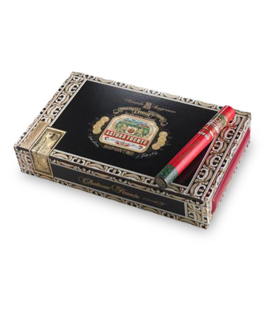Arturo Fuente Chateau Fuente King T Rosado Tube Cigar Box View 2 from AuCigars, premium Cuban cigar