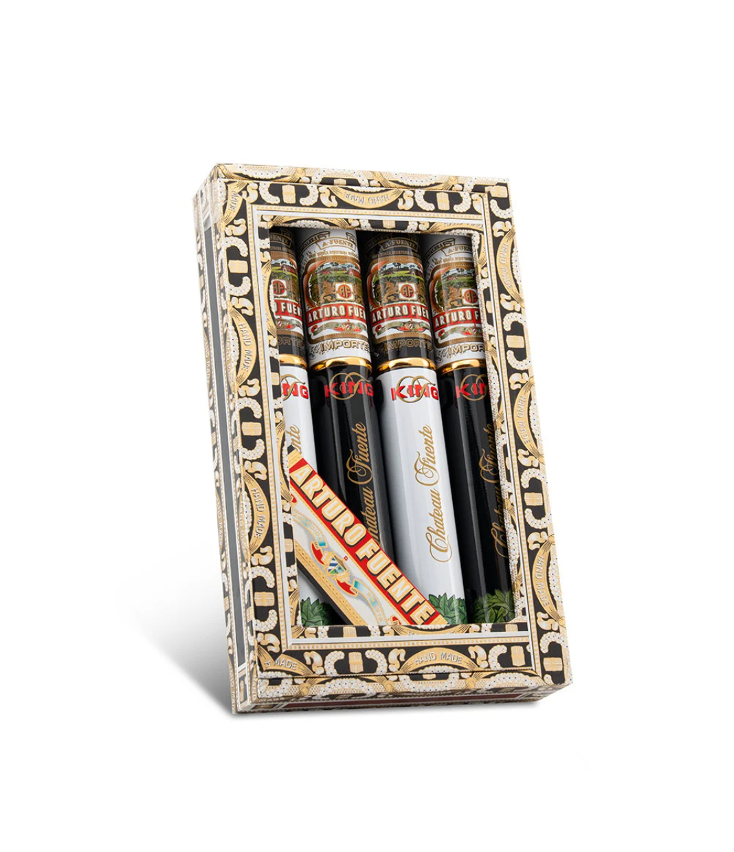 Arturo Fuente Chateau Fuente King T Tube Cigar Box View 2 from AuCigars, premium Cuban cigar