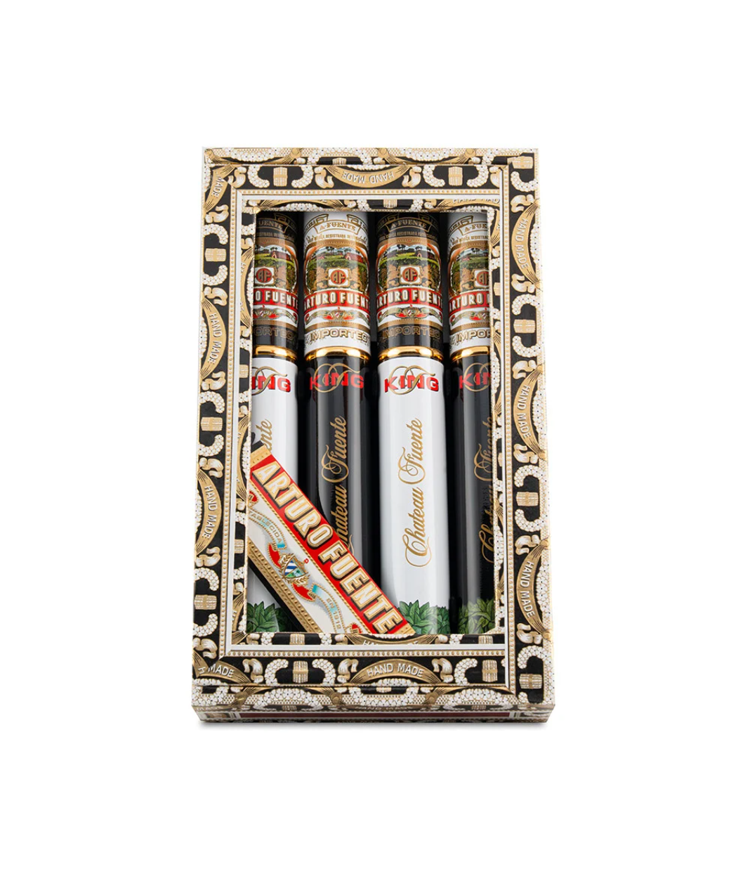 Arturo Fuente Chateau Fuente King T Tube Cigar Box View 3 from AuCigars, premium Cuban cigar