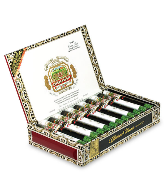 Arturo Fuente Chateau Fuente King T Cigar Box of 24 close-up from AuCigars, premium Cuban cigar