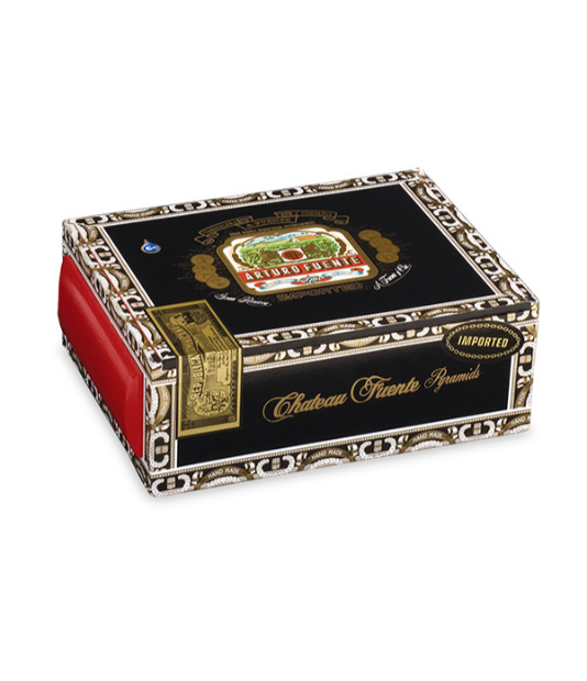 Arturo Fuente Chateau Fuente Pyramid Cigar Box View 2 from AuCigars, premium Cuban cigar