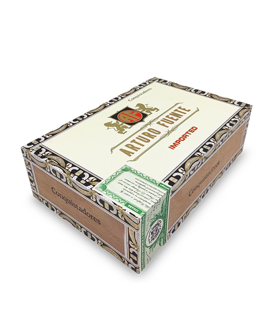Arturo Fuente Conquistadores Cigar Box View 2 from AuCigars, premium Cuban cigar