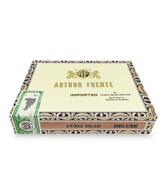 Arturo Fuente Curly Head Deluxe Cigar Box View 2 from AuCigars, premium Cuban cigar