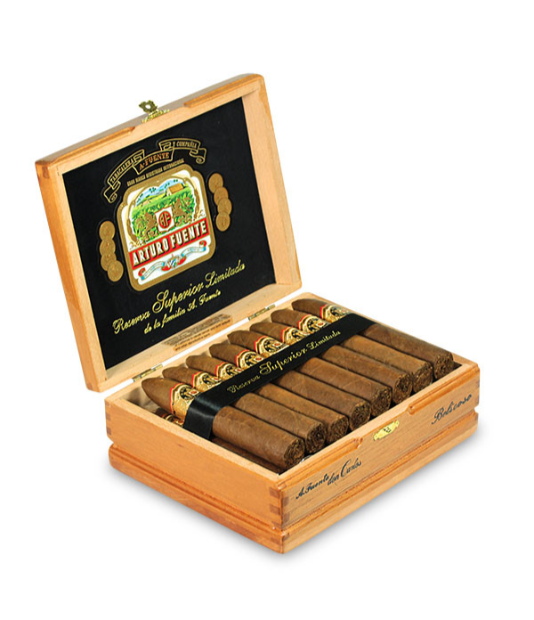 Arturo Fuente Don Carlos Belicoso Cigar Box of 25 close-up from AuCigars, premium Cuban cigar
