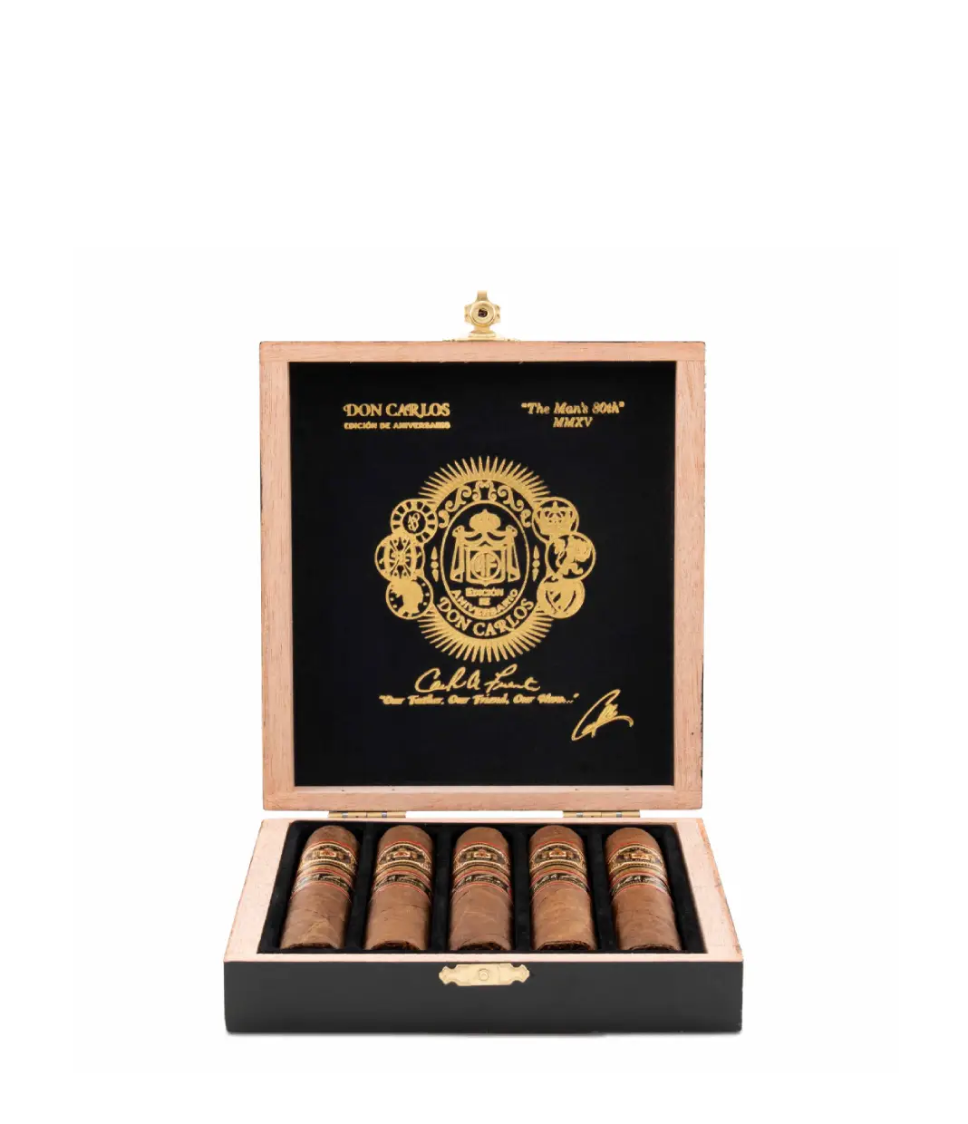 Arturo Fuente Don Carlos Personal Reserve Cigar Box View 3 from AuCigars, premium Cuban cigar
