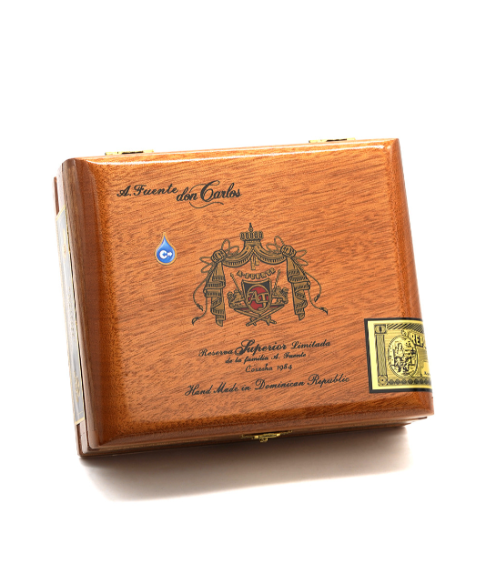 Arturo Fuente Don Carlos Robusto (15 Pack) Cigar Box View 2 from AuCigars, premium Cuban cigar