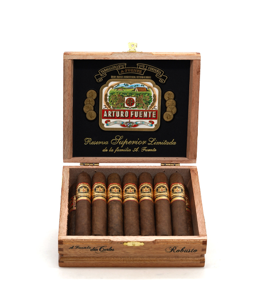 Arturo Fuente Don Carlos Robusto (15 Pack) Cigar Box View 3 from AuCigars, premium Cuban cigar