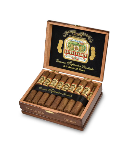 Arturo Fuente Don Carlos Robusto (25 Pack) Cigar Box of 25 close-up from AuCigars, premium Cuban cigar
