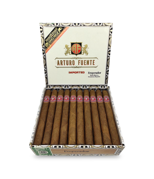 Arturo Fuente Emperador Cigar Box of 30 close-up from AuCigars, premium Cuban cigar