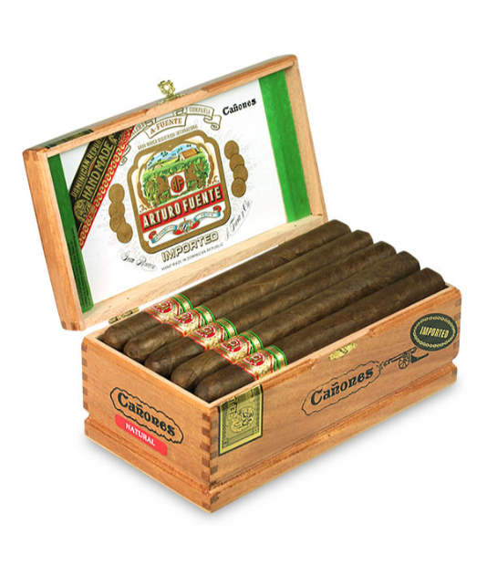Arturo Fuente Gran Reserva Canones Cigar Box of 20 close-up from AuCigars, premium Cuban cigar