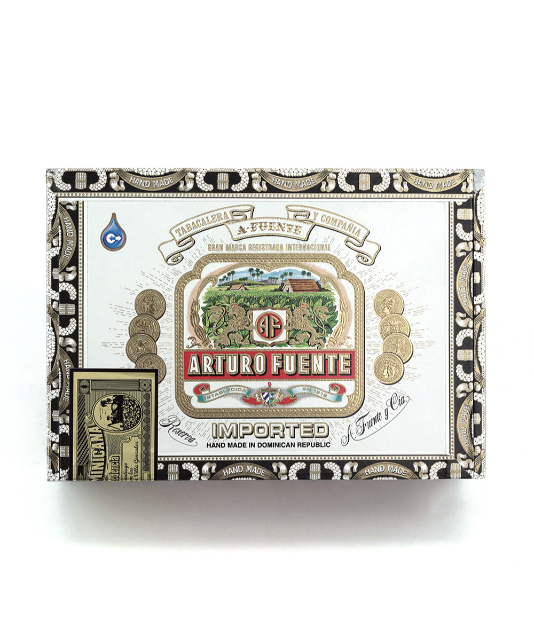 Arturo Fuente Gran Reserva Rothschilds Cigar Box View 3 from AuCigars, premium Cuban cigar