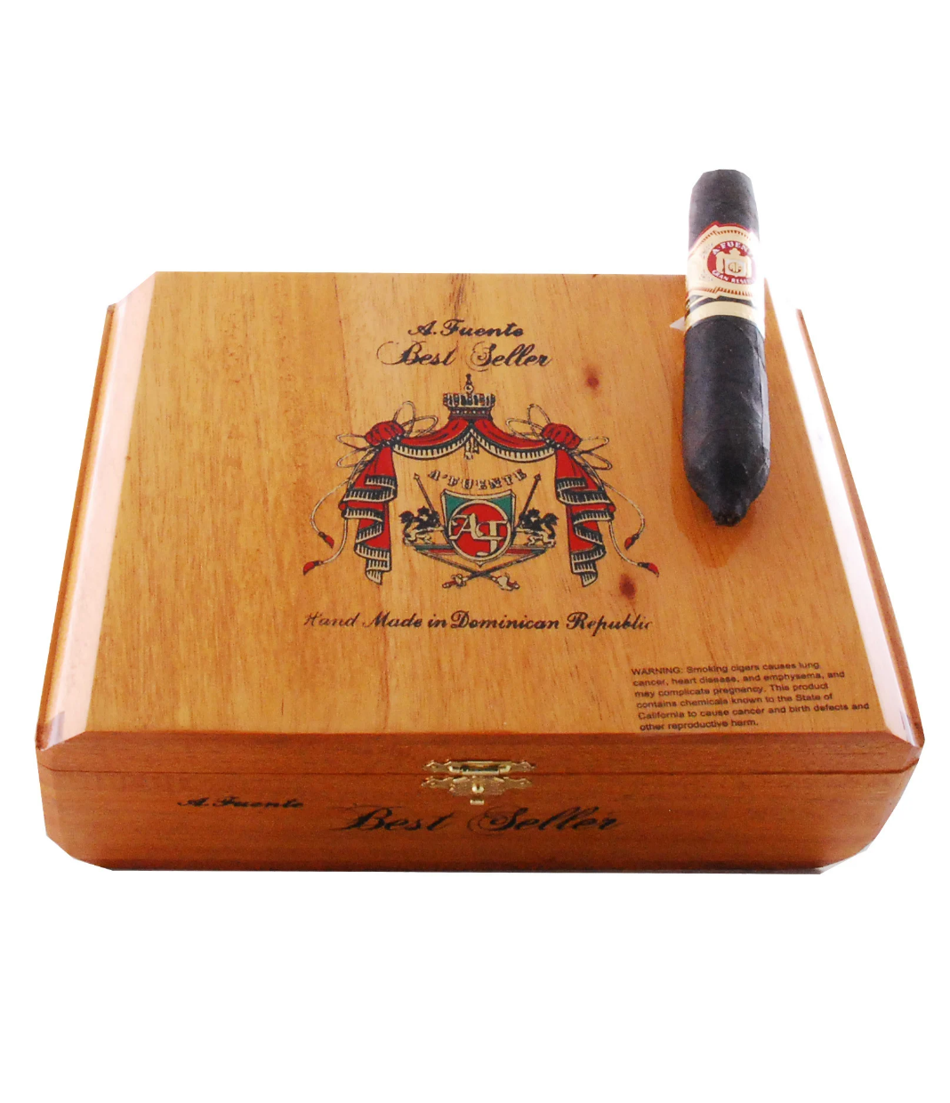 Arturo Fuente Hemingway Best Seller Maduro Cigar Box View 2 from AuCigars, premium Cuban cigar