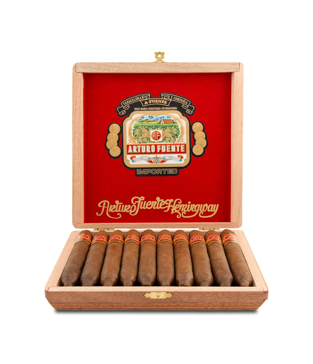 Arturo Fuente Hemingway Classic (10's) Cigar Box View 3 from AuCigars, premium Cuban cigar
