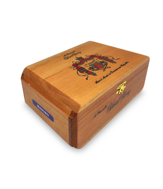 Arturo Fuente Hemingway Short Story Maduro Cigar Box View 2 from AuCigars, premium Cuban cigar