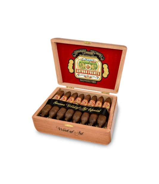 Arturo Fuente Hemingway Work of Art Cigar Box of 25 close-up from AuCigars, premium Cuban cigar