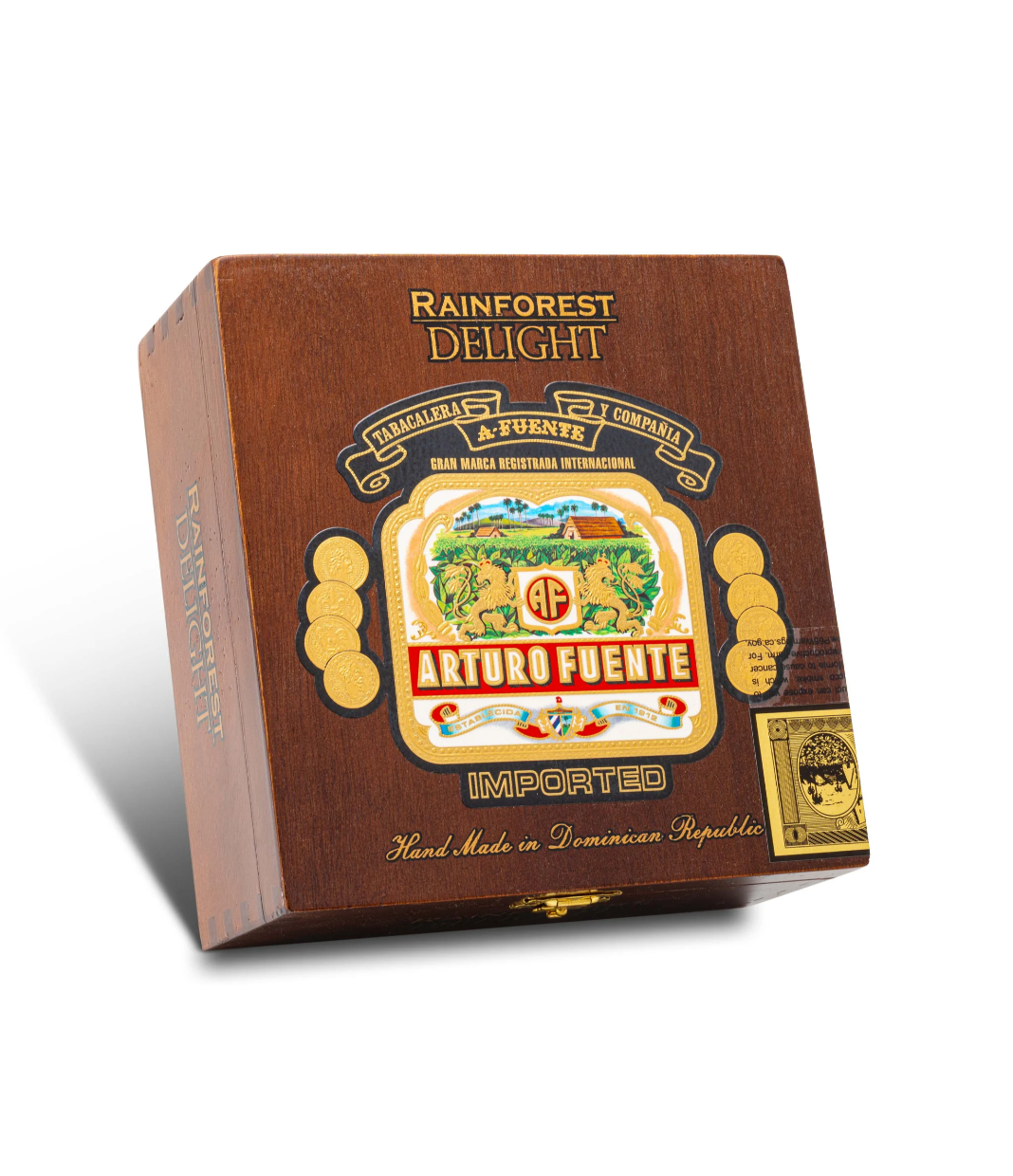 Arturo Fuente Rainforest Delight Cigar Box View 3 from AuCigars, premium Cuban cigar