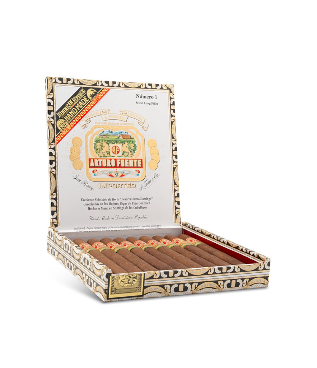 Arturo Fuente Seleccion Privada No 1 Cigar Box of 10 close-up from AuCigars, premium Cuban cigar