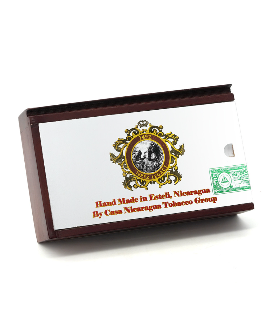 Casa Nicaragua 1492 Jerez Legacy Petit Toro Cigar Box View 3 from AuCigars, premium Cuban cigar