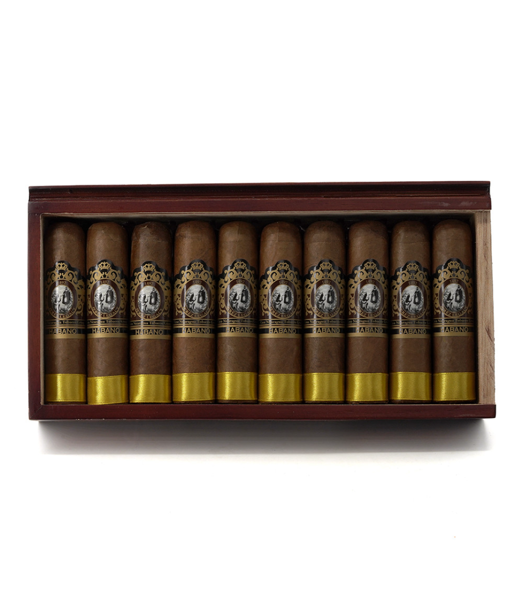 Casa Nicaragua 1492 Jerez Legacy Short Gordo Cigar Box View 2 from AuCigars, premium Cuban cigar