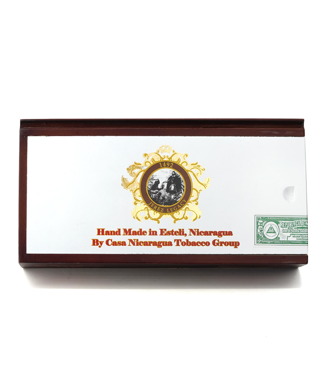 Casa Nicaragua 1492 Jerez Legacy Short Gordo Cigar Box View 4 from AuCigars, premium Cuban cigar