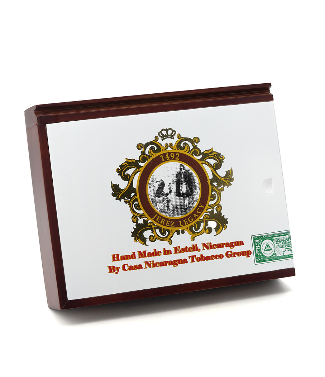 Casa Nicaragua 1492 Jerez Legacy Toro Cigar Box View 3 from AuCigars, premium Cuban cigar