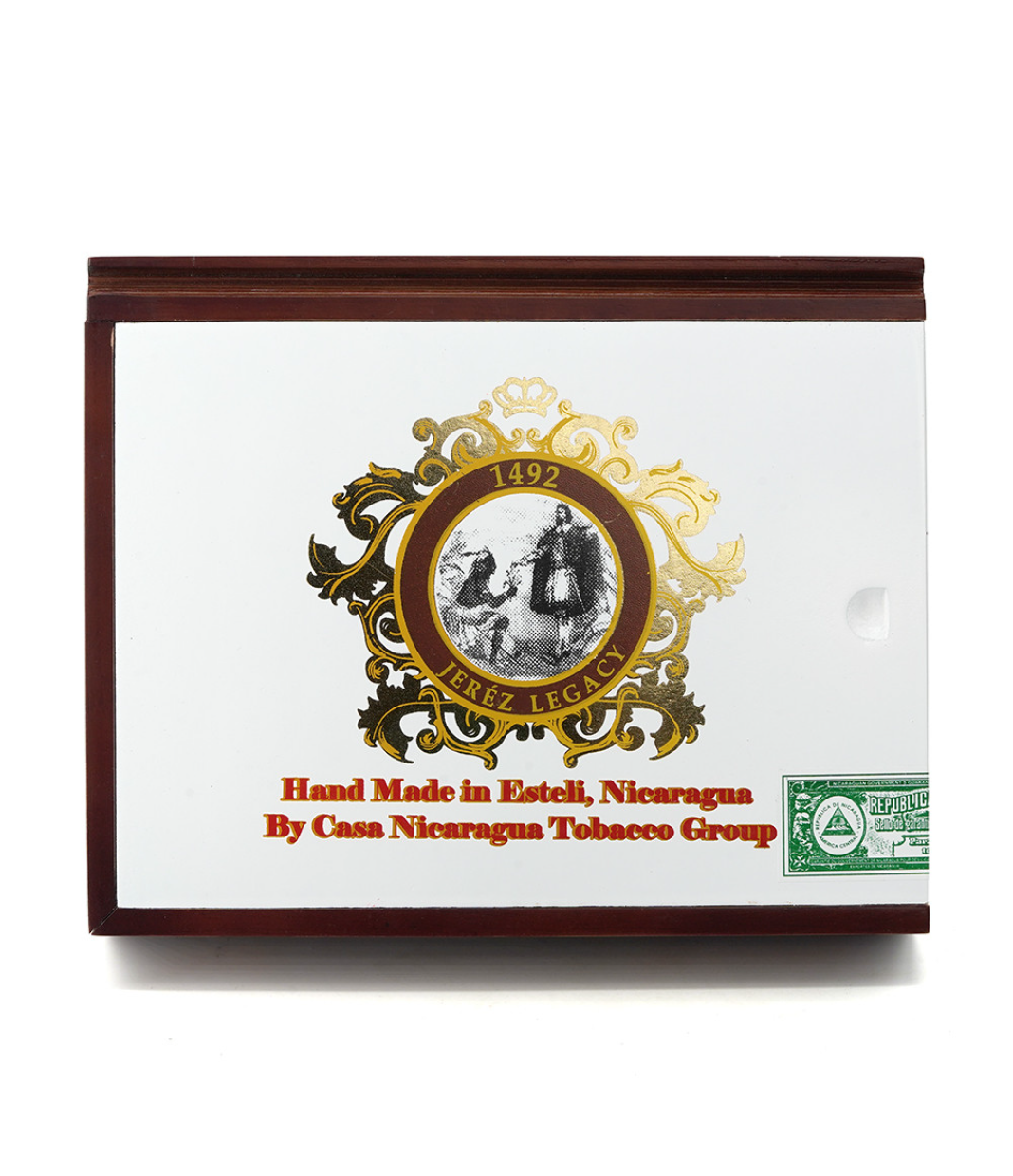 Casa Nicaragua 1492 Jerez Legacy Toro Cigar Box View 4 from AuCigars, premium Cuban cigar