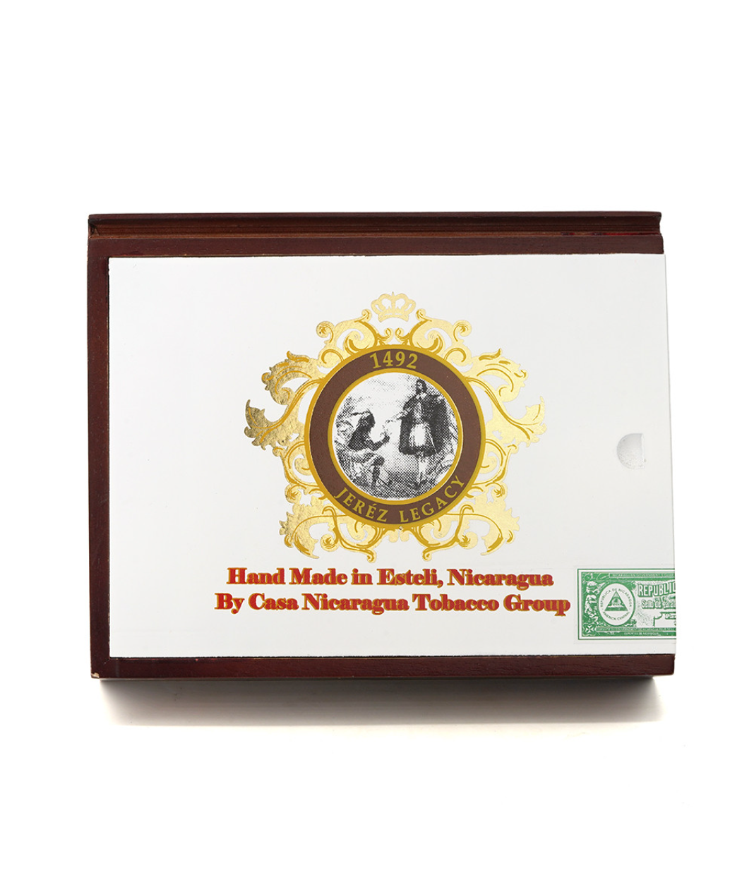 Casa Nicaragua 1492 Jerez Legacy Torpedo Cigar Box View 4 from AuCigars, premium Cuban cigar