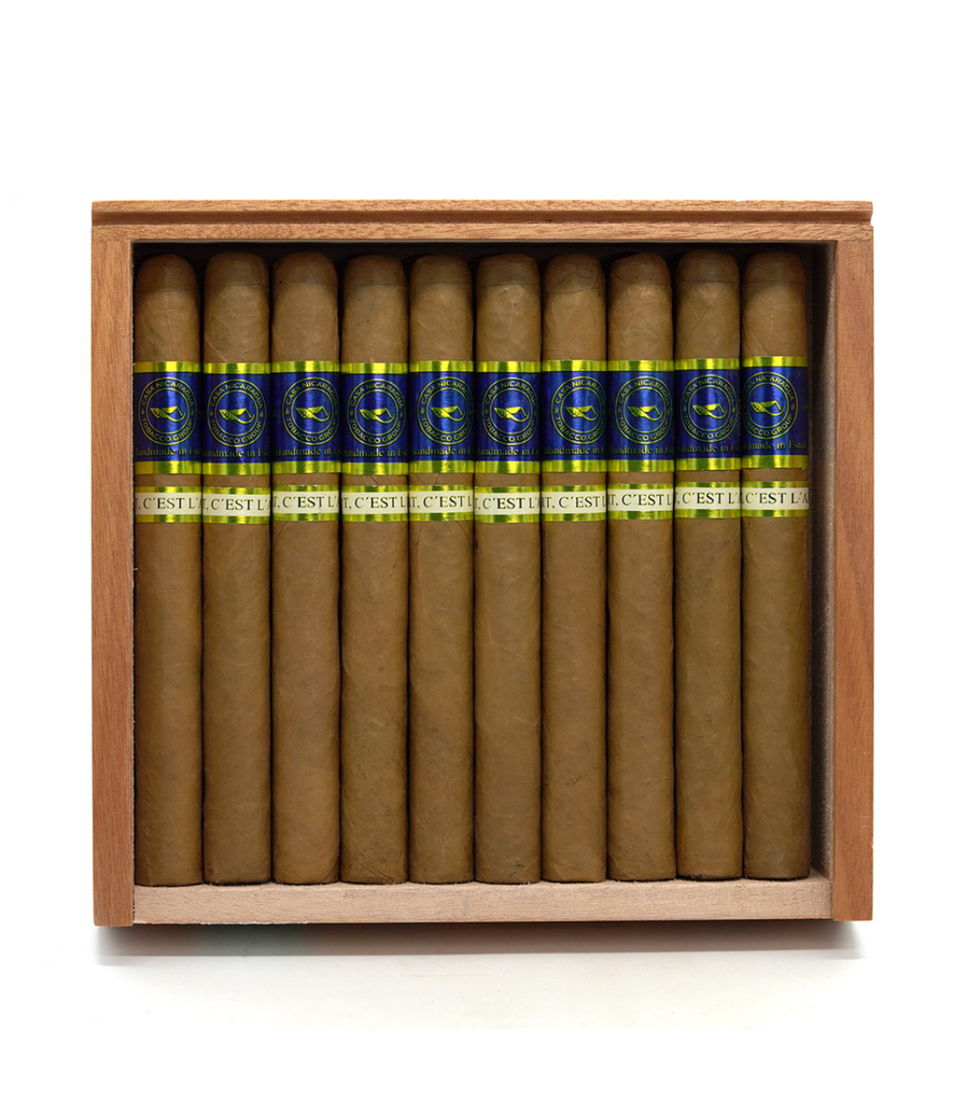 Casa Nicaragua Azul Churchill Cigar Box View 2 from AuCigars, premium Cuban cigar