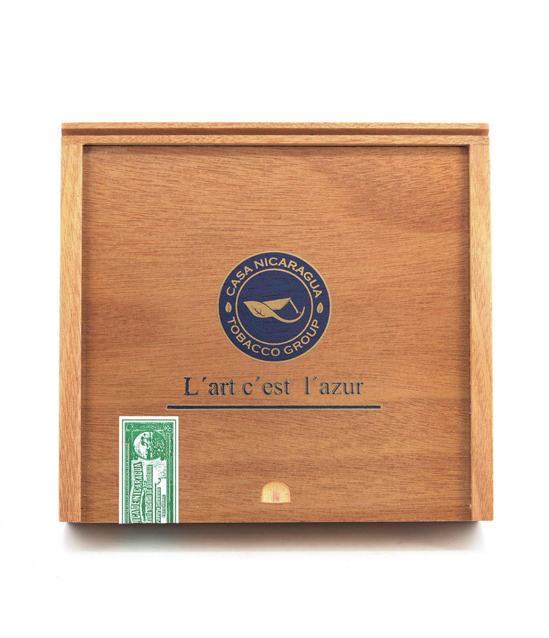 Casa Nicaragua Azul Churchill Cigar Box View 4 from AuCigars, premium Cuban cigar