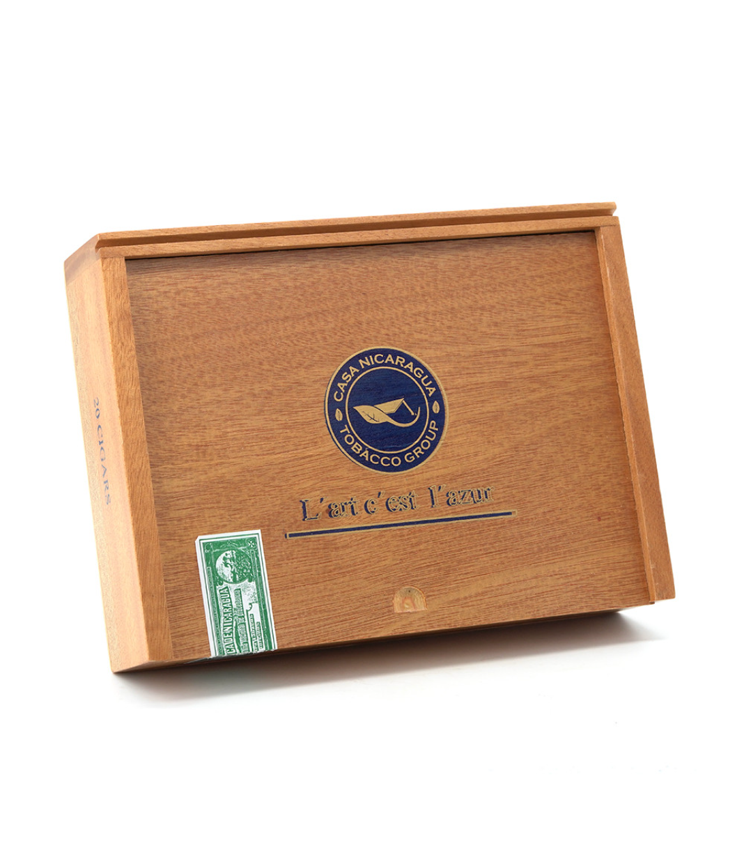 Casa Nicaragua Azul Esplendido Cigar Box View 3 from AuCigars, premium Cuban cigar