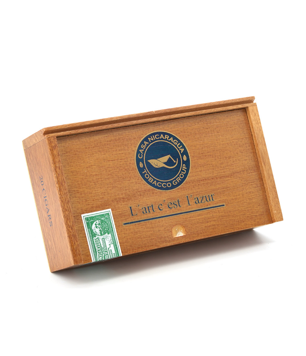 Casa Nicaragua Azul Petit Toro Cigar Box View 3 from AuCigars, premium Cuban cigar