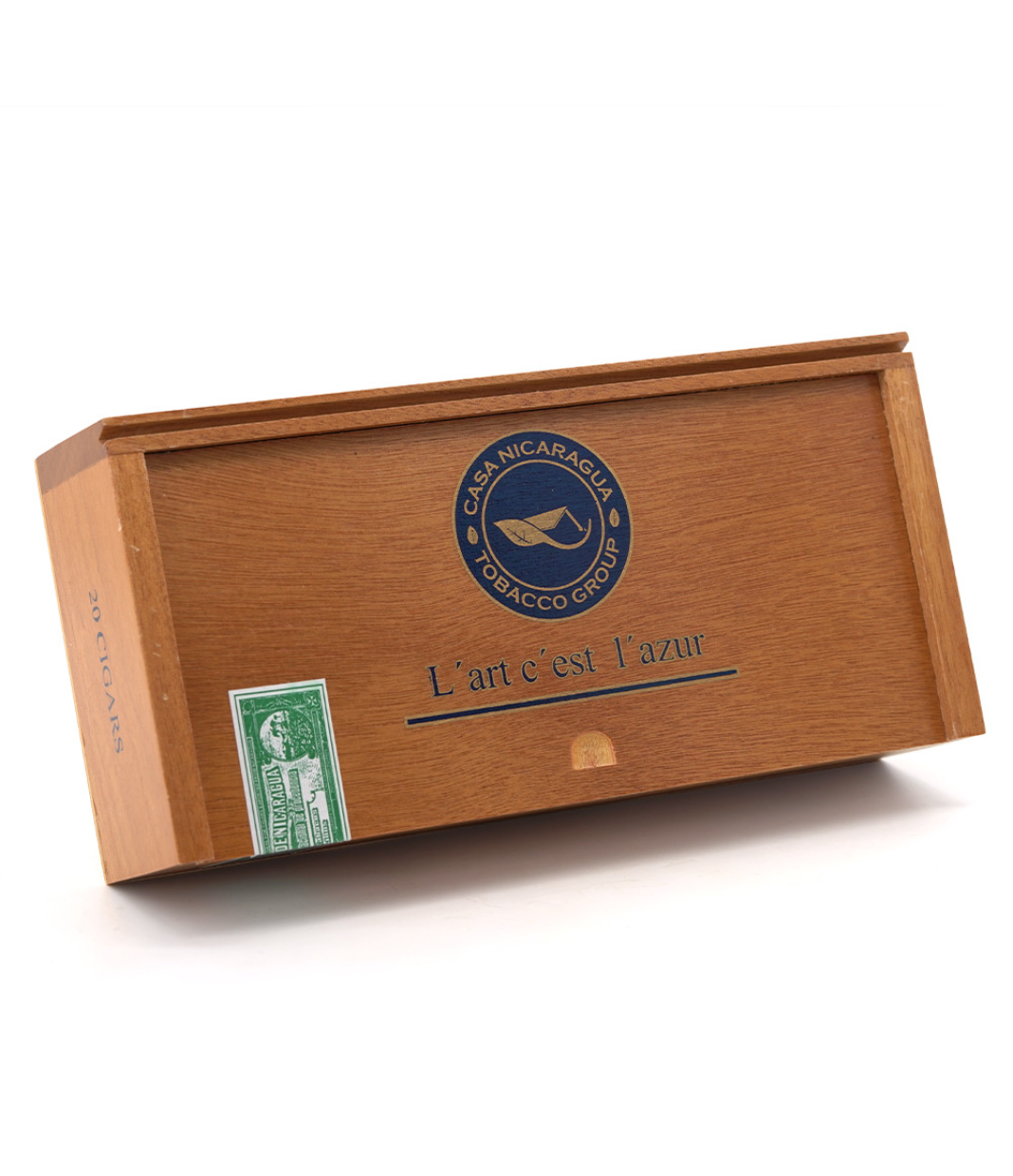 Casa Nicaragua Azul Short Gordo Cigar Box View 3 from AuCigars, premium Cuban cigar