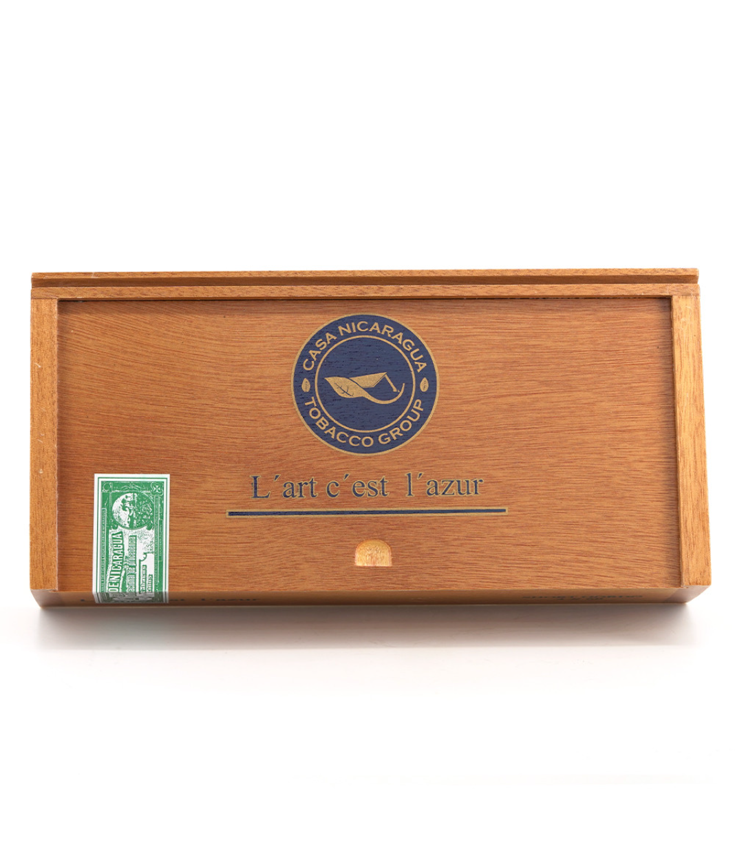 Casa Nicaragua Azul Short Gordo Cigar Box View 4 from AuCigars, premium Cuban cigar