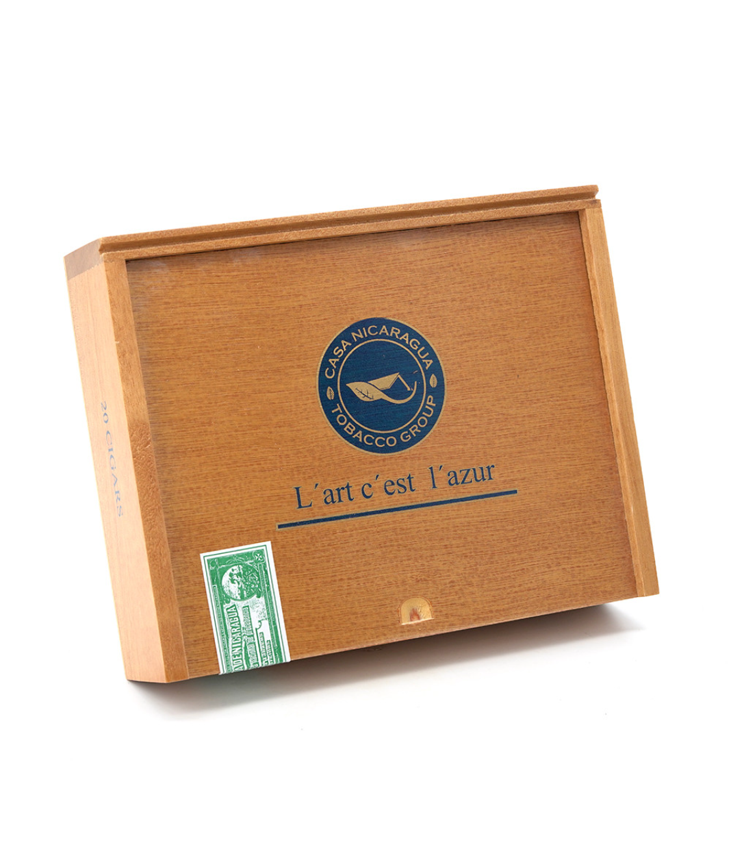 Casa Nicaragua Azul Toro Cigar Box View 3 from AuCigars, premium Cuban cigar