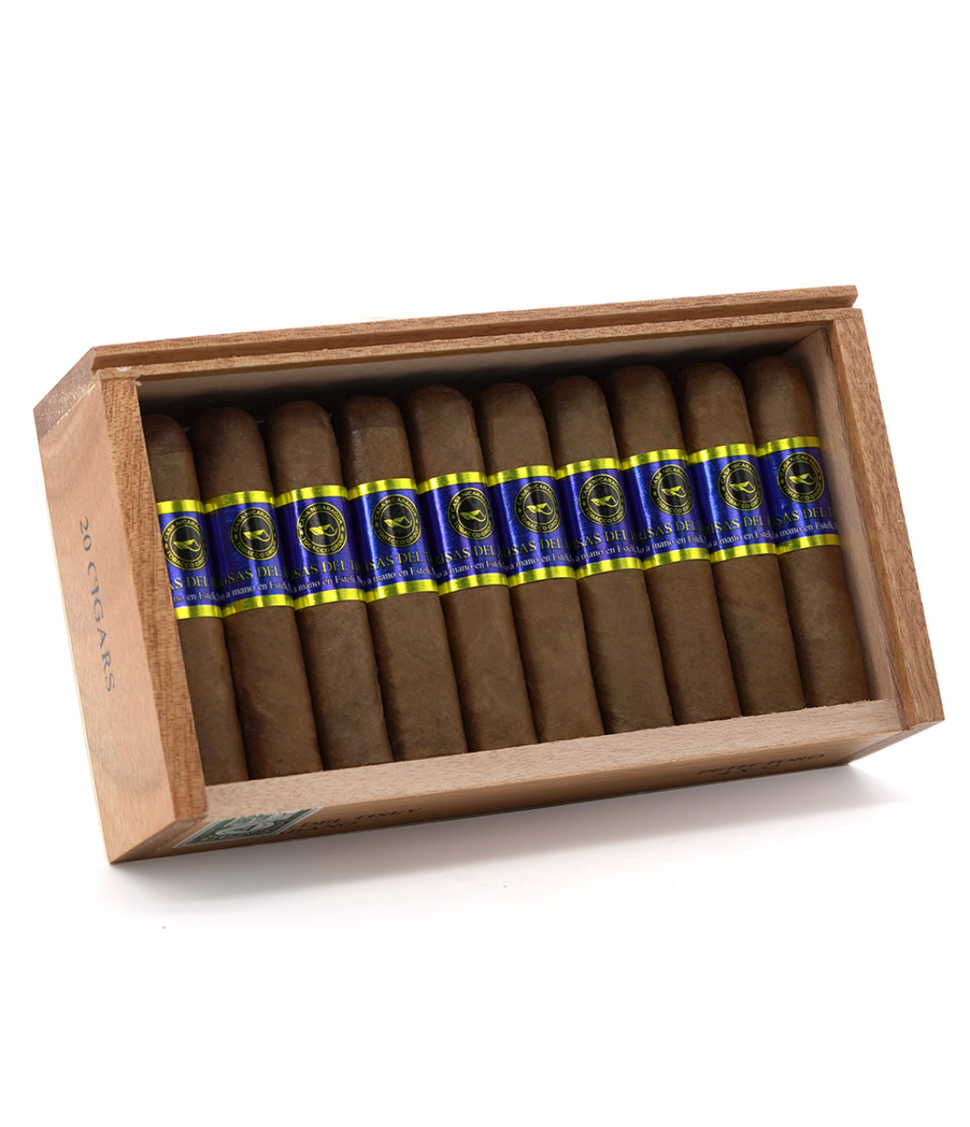 Casa Nicaragua Brisas Del Tisey Petit Toro Cigar Box of 20 close-up from AuCigars, premium Cuban cigar