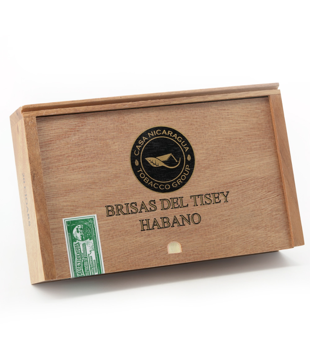 Casa Nicaragua Brisas Del Tisey Robusto Extra Cigar Box View 3 from AuCigars, premium Cuban cigar