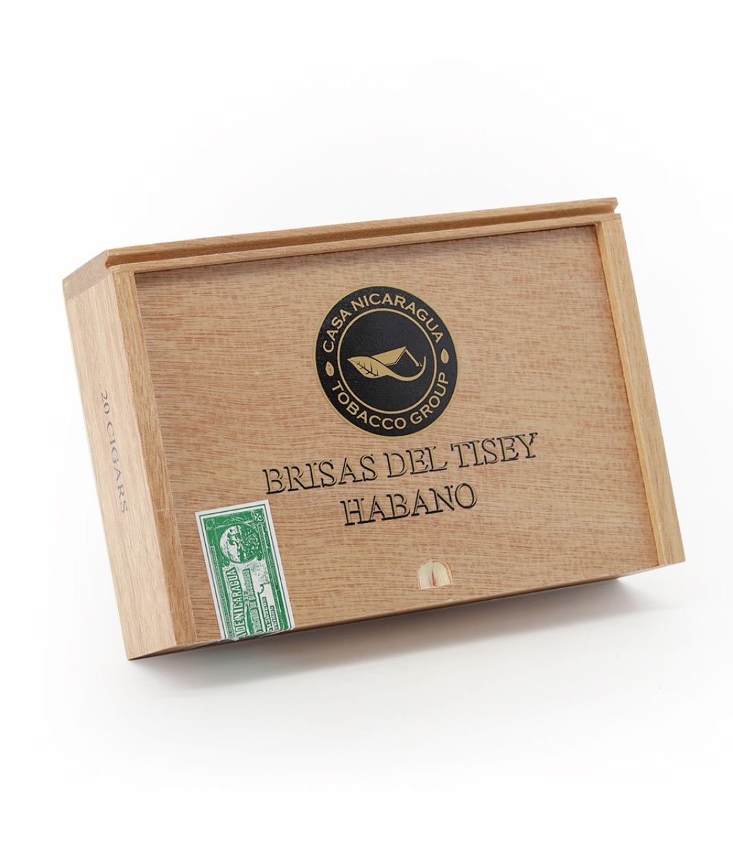 Casa Nicaragua Brisas Del Tisey Robusto Cigar Box View 3 from AuCigars, premium Cuban cigar