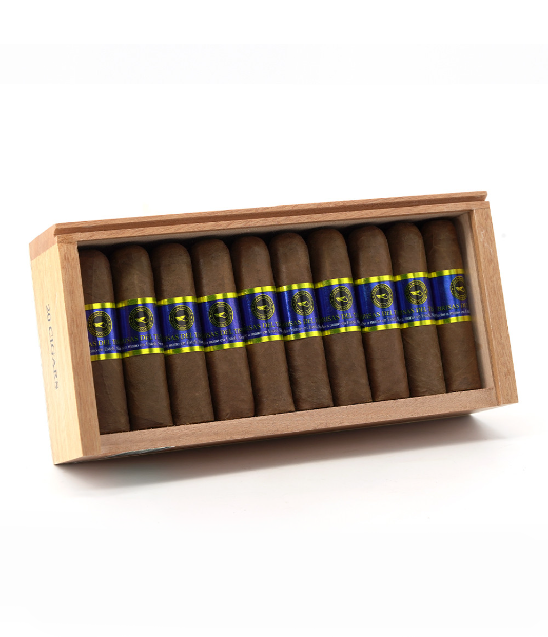 Casa Nicaragua Brisas Del Tisey Short Gordo Cigar Box of 20 close-up from AuCigars, premium Cuban cigar
